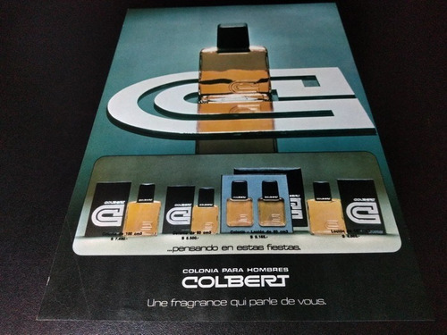 (pb312) Publicidad Clipping Colonia Colbert * 1978