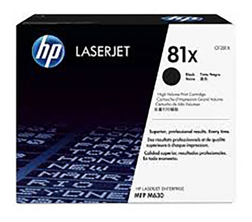 Toner Original Hp Cf281x 81x Negro M630 M605 M606 Alto Rend