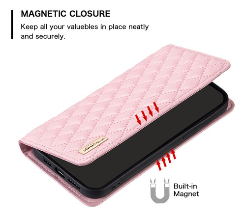 B Funda Magnética Tipo Cartera De Piel Con Tapa For Xiaomi