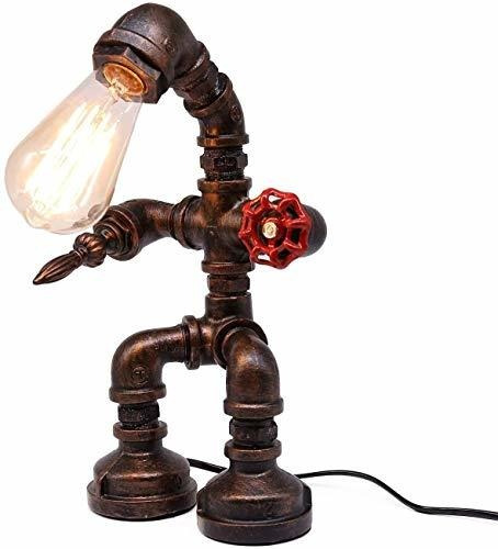Lámpara De Mesa - Frideko Lámpara De Escritorio Steampunk In