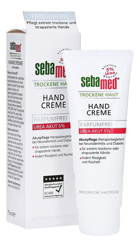 Sebamed Crema De Manos Sin Perfume Para Piel Seca Urea 5% 2.