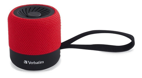 Mini Altavoz Bocina Verbatim Inalambrico Bluetooth Rojo /vc