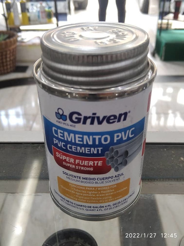 Pega Cemento Tuberías Pvc