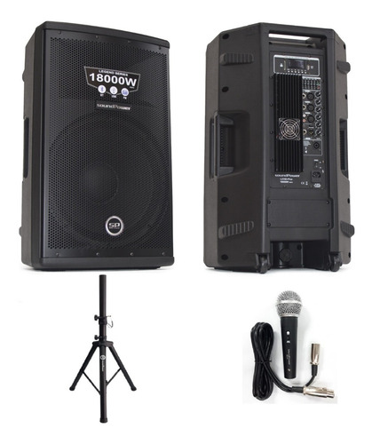 Imagen 1 de 10 de Cabina Activa Soundpower L315d-plus 15 18000w +base+microfon