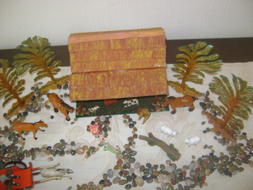 Antiguo Rancho Casa Campo Eg Toys Sulky Portal Caballos Mas (Usado)