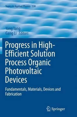 Libro Progress In High-efficient Solution Process Organic...