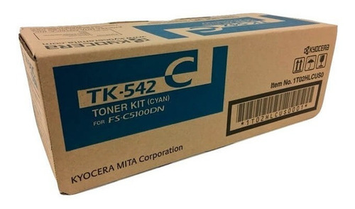 Tk-542c Toner Cyan Kyocera Original Para Fs-c5100dn