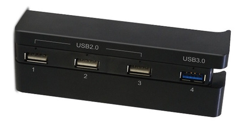 Ps4 Slim Puertos Extra Usb Para Playstation 4 Slim Color Negro