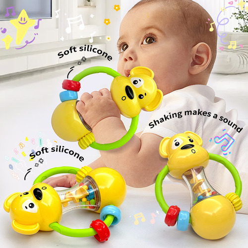 Juguetes De Educación Temprana De Goma Suave Para Bebés Color Amarillo