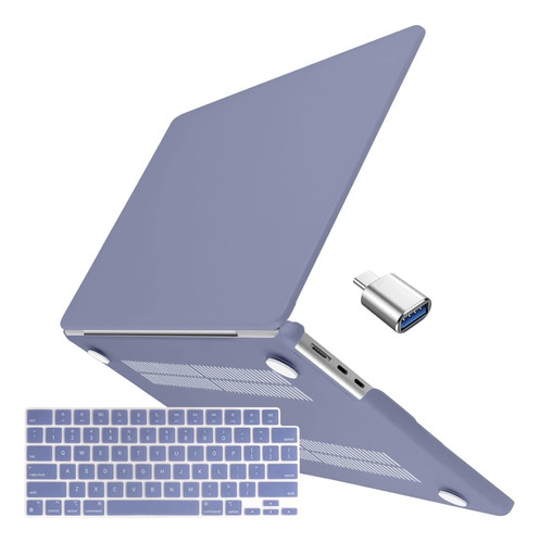 Funda Batianda Para Macbook Air 13 M2 + C/teclado Lavender
