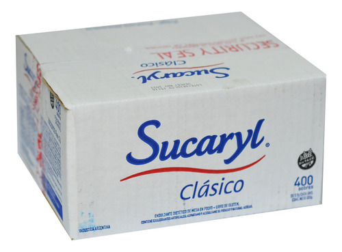 Edulcorante En Polvo Sucaryl Clásico 400 Sobres - Tcec