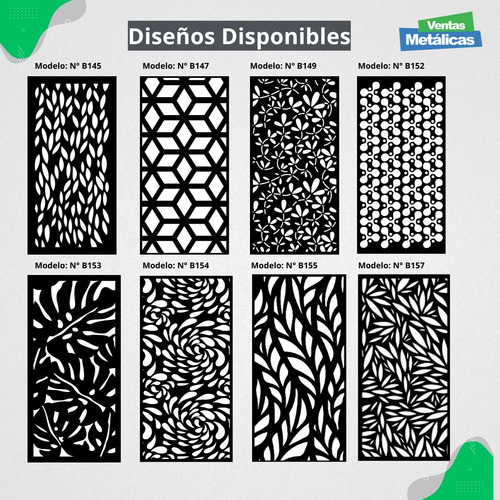 Baranda Terraza Balcon Pileta 2m X 1m Chapa Decorada Gris Oscuro