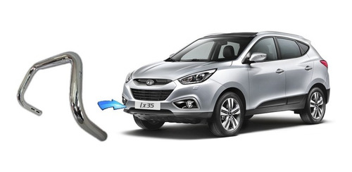 Parachoque De Impulsão Cromado Hyundai Ix35 Ano 2010 2015