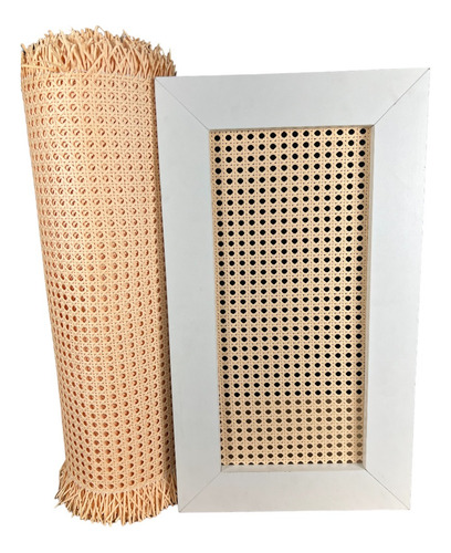 Palhinha Indiana Sintética Palha Sextavada Creme 4,5mx80cm