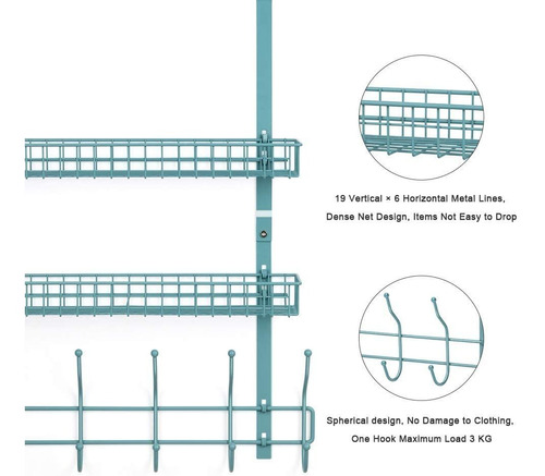 Sobre La Capa De Suspensión De Puerta Del Rack Con 2 Cestas
