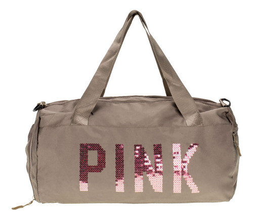 Bolsa Feminina Fitness Arara Dourada - B03 Cor Taupe