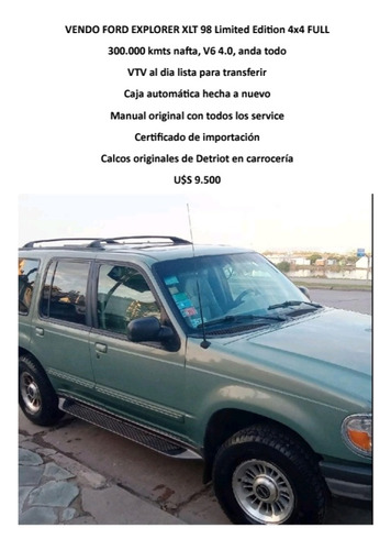 Ford Explorer XLT Limited Edition