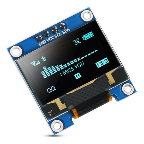 Display Oled 128x64 Ssd1306 I2c Azul 0.96 Para Arduino