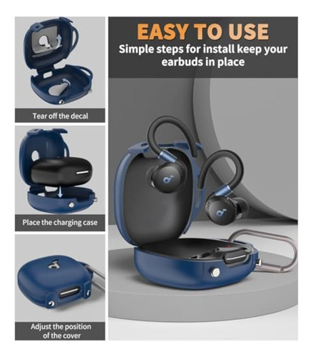 Funda De Silicona Para Auriculares Para Soundcore Sport X20