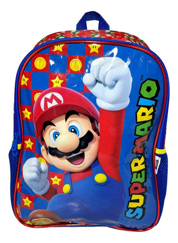 Mochila Escolar G Costas Super Mario Bros Original Nintendo