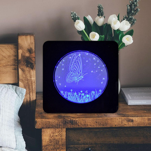 Luz De Noche 3d Lámpara De Ilusión Led Luces De Escritorio