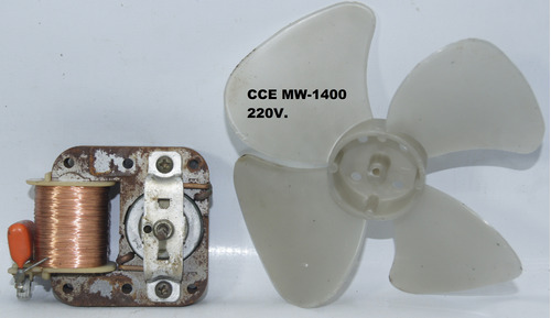 Motor Ventilador + Hélice Microondas Cce Mw-1400    220v.