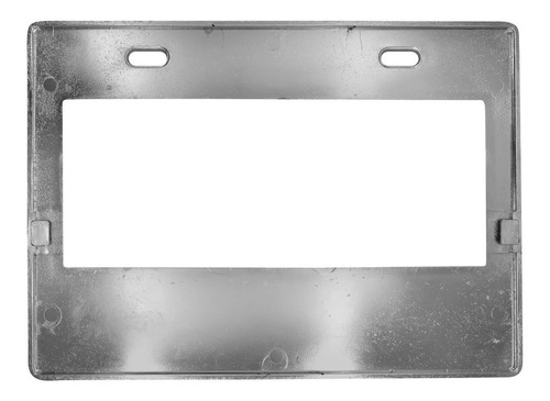 Marco Porta Placa Ancha Motocicleta Numéric Cromo / Tornasol