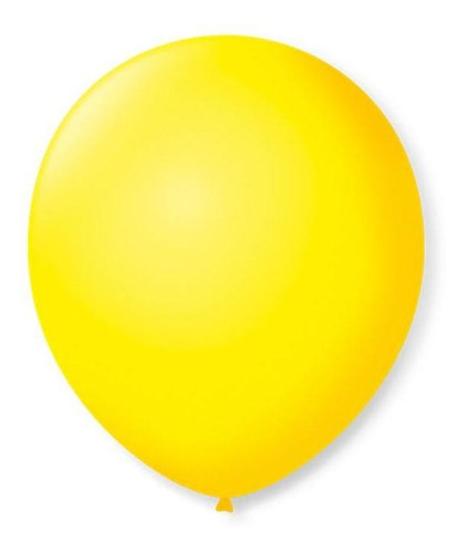 Balão São Roque Número 9 Amarelo Citrino 50 Unidades
