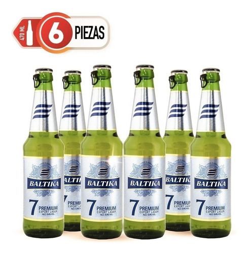 Six Pack Cerveza Baltika #7 470ml C/u