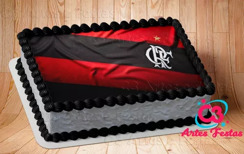 Topper para Bolo Festa Flamengo - Rizzo Embalagens