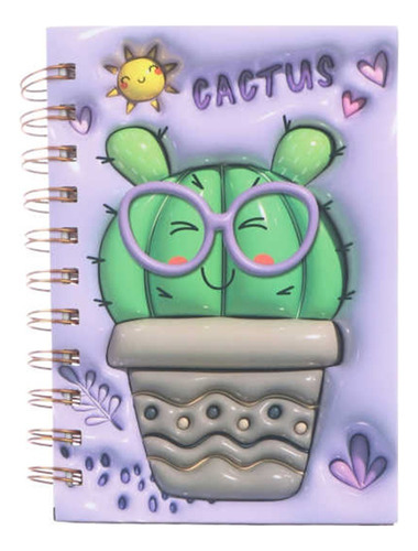  Libreta Cuaderno Notas Agenda A5 21x14 Cm Cactus