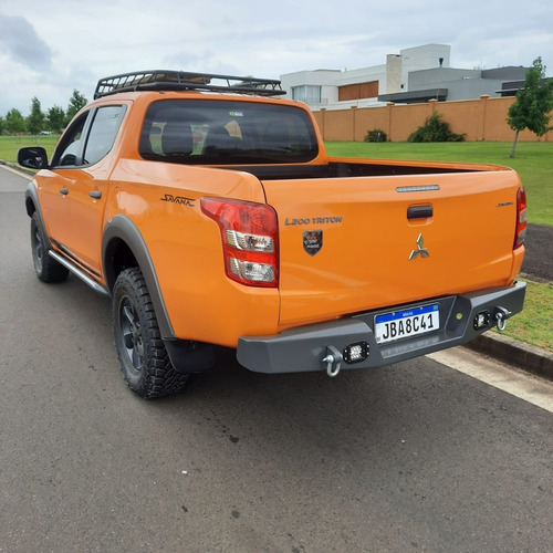 Para-choque Traseiro Em Aço Ferro L200 New Triton 17/19
