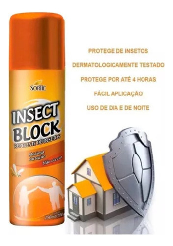 Kit De Repelente De Insetos Insect Block 200 Ml