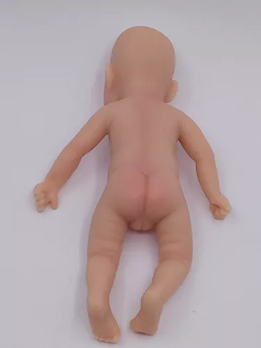 Mini Bebê Reborn 15 Cm Menina Roupa Acessórios 100% Silicone