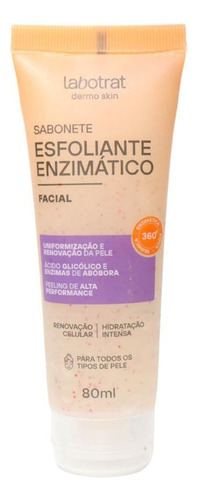 Sabonete Esfoliante Hidratante Limpeza Facial Labotrat 80ml Momento de aplicação Dia/Noite Tipo de pele Todo tipo de pele