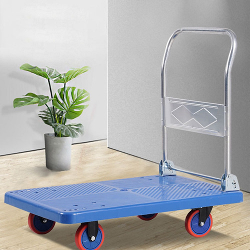 Carro De Carga Plegable Manual Yegua 300kg 4 Ruedas Multiuso