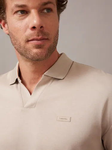 Polo Smooth Cotton Beige Calvin Klein