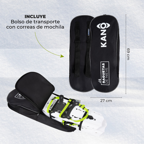 Raquetas De Nieve Ligeras Kano Sollipulli Deck Extensible