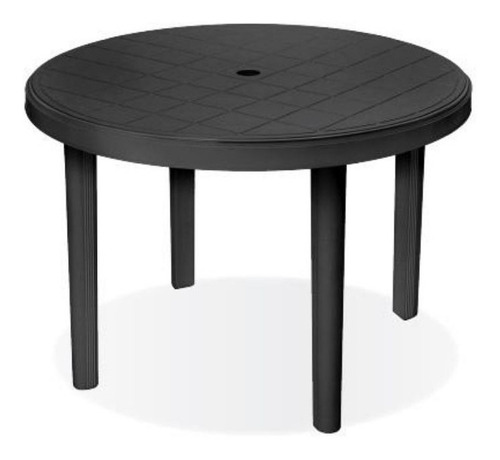 Mesa Redonda De Jardin Plegable Patas Desmontables 95x71cm