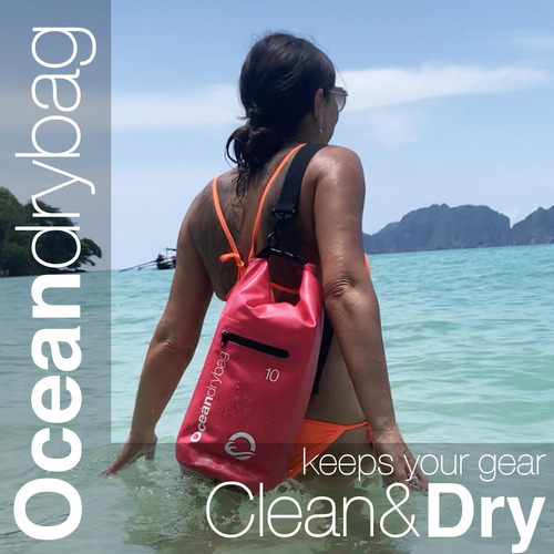 Ocean Dry Bag - Bolsa Impermeable De 20 Litros, Color Rosa A