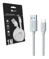 Comprar Cable Micro Usb V8 2.1 Datos Carga Rápida 1hora Color Blanco