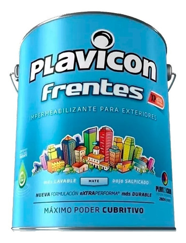 Plavicon Frentes Pintura Impermeable 25 Kg. Iacono