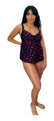 Malla Tankini Lunares Tiro Corto Bianca Mare 12971