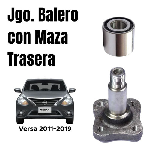 Maza Y Balero Rueda Trasera Izquierda Versa 2013