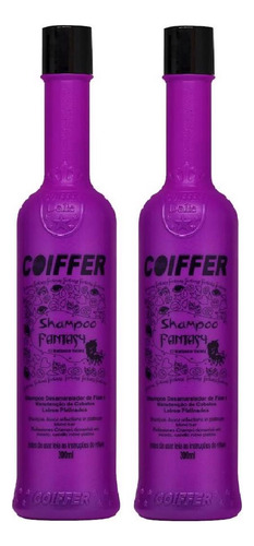 Kit 2 Shampoos Fantasy Coiffer Cosméticos 300ml Matização