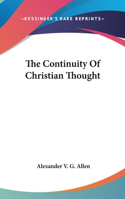 Libro The Continuity Of Christian Thought - Allen, Alexan...