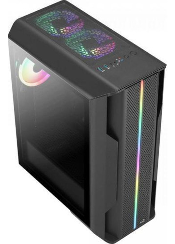 Gabinete Gamer Atx Aerocool Splinter Lateral Vidro Preto