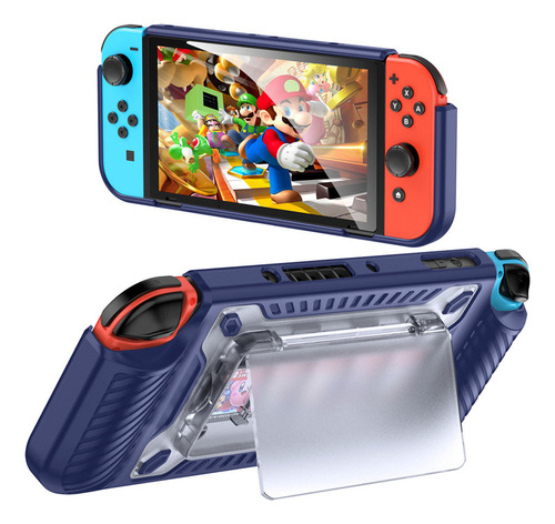 Funda Protectora Para Switch Oled, Con Ranura Tarjeta  Juego