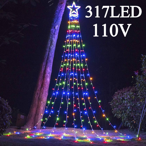 Luzes De Árvore De Natal Internas E Externas 3.5m 317led