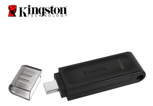 Imagen 3 de 3 de Pen Drive 32gb Usb-c C 3.2 Dt70 Gen 1 Negro